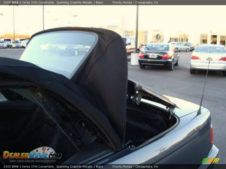 2005 BMW 3 Series 330i Convertible Sparkling Graphite Metallic / Black Photo #26