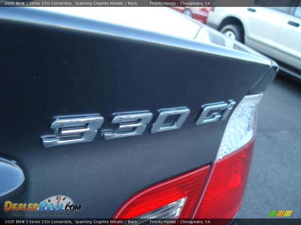 2005 BMW 3 Series 330i Convertible Sparkling Graphite Metallic / Black Photo #28