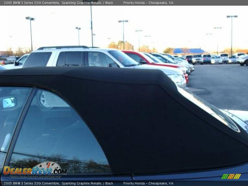 2005 BMW 3 Series 330i Convertible Sparkling Graphite Metallic / Black Photo #31