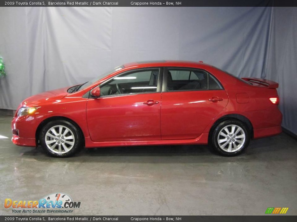2009 Toyota Corolla S Barcelona Red Metallic / Dark Charcoal Photo #2