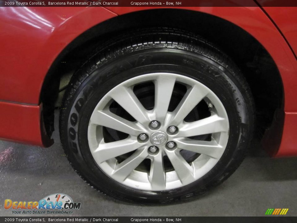 2009 Toyota Corolla S Barcelona Red Metallic / Dark Charcoal Photo #6