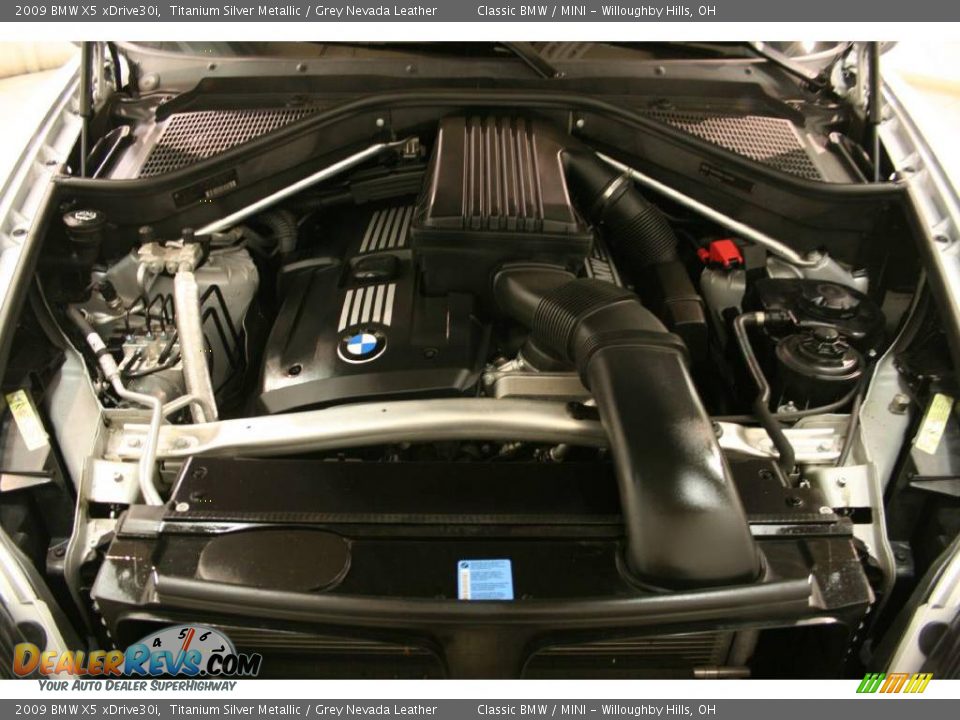 2009 BMW X5 xDrive30i Titanium Silver Metallic / Grey Nevada Leather Photo #19