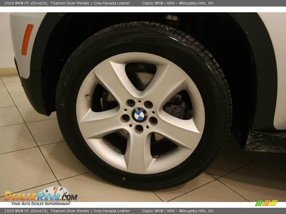 2009 BMW X5 xDrive30i Titanium Silver Metallic / Grey Nevada Leather Photo #20