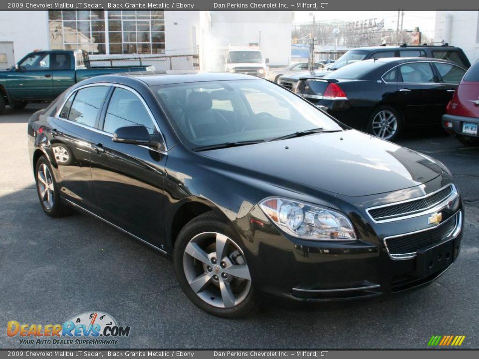 2009 Chevrolet Malibu LT Sedan Black Granite Metallic / Ebony Photo #3