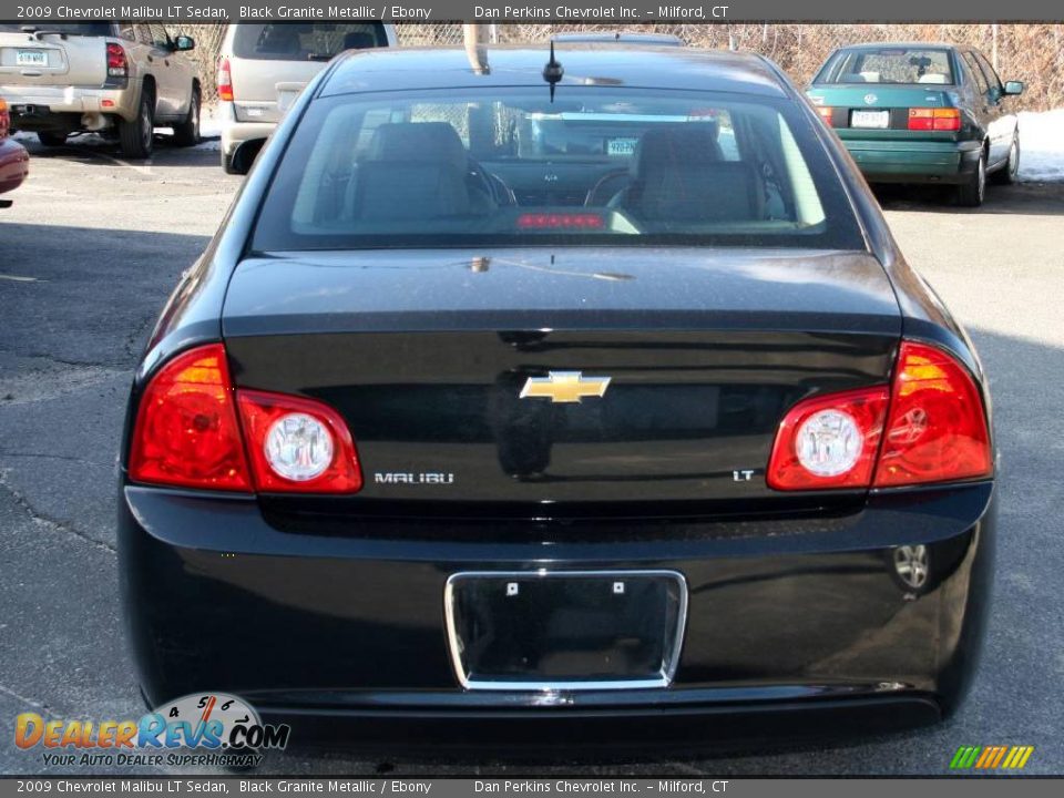 2009 Chevrolet Malibu LT Sedan Black Granite Metallic / Ebony Photo #6