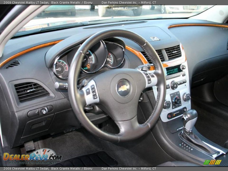 2009 Chevrolet Malibu LT Sedan Black Granite Metallic / Ebony Photo #9