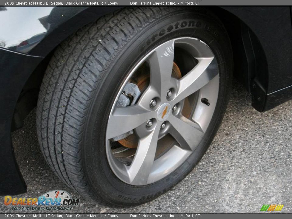 2009 Chevrolet Malibu LT Sedan Black Granite Metallic / Ebony Photo #10