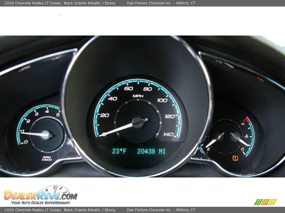 2009 Chevrolet Malibu LT Sedan Black Granite Metallic / Ebony Photo #12