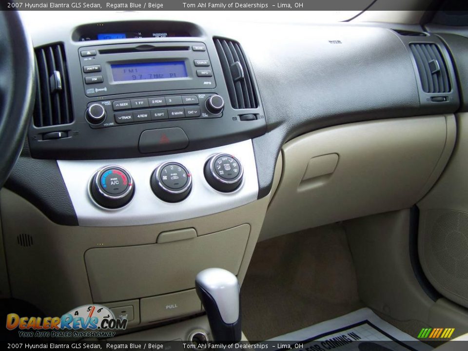 2007 Hyundai Elantra GLS Sedan Regatta Blue / Beige Photo #19