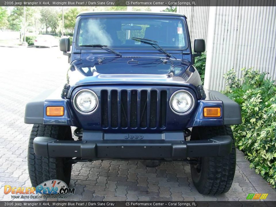 2006 Jeep Wrangler X 4x4 Midnight Blue Pearl / Dark Slate Gray Photo #8