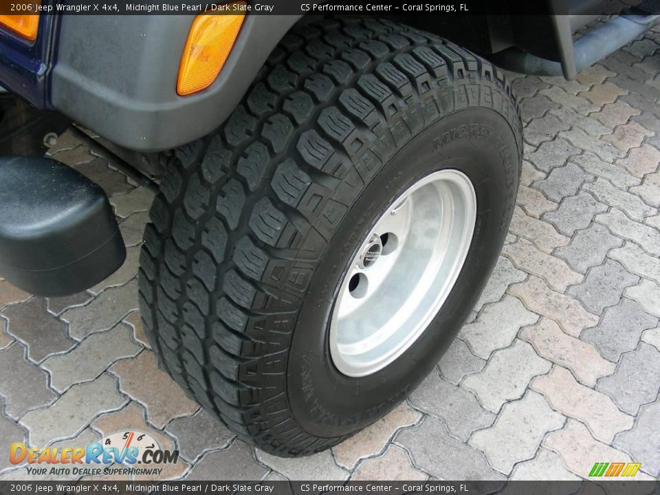 2006 Jeep Wrangler X 4x4 Midnight Blue Pearl / Dark Slate Gray Photo #9