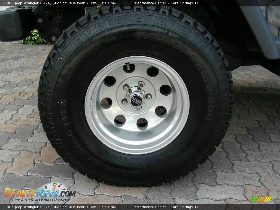 2006 Jeep Wrangler X 4x4 Midnight Blue Pearl / Dark Slate Gray Photo #10