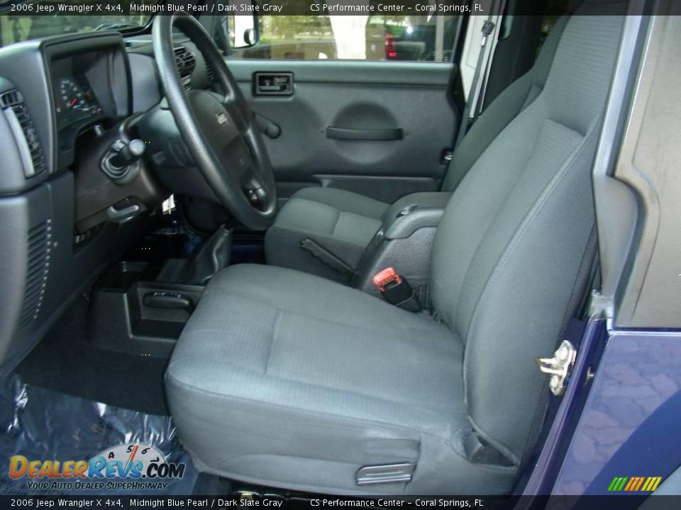 2006 Jeep Wrangler X 4x4 Midnight Blue Pearl / Dark Slate Gray Photo #11