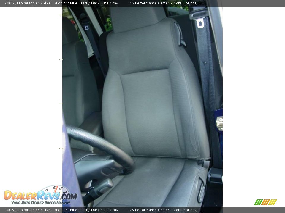 2006 Jeep Wrangler X 4x4 Midnight Blue Pearl / Dark Slate Gray Photo #12