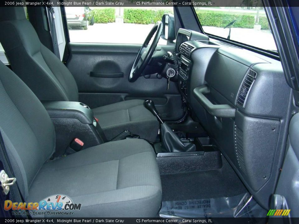 2006 Jeep Wrangler X 4x4 Midnight Blue Pearl / Dark Slate Gray Photo #13