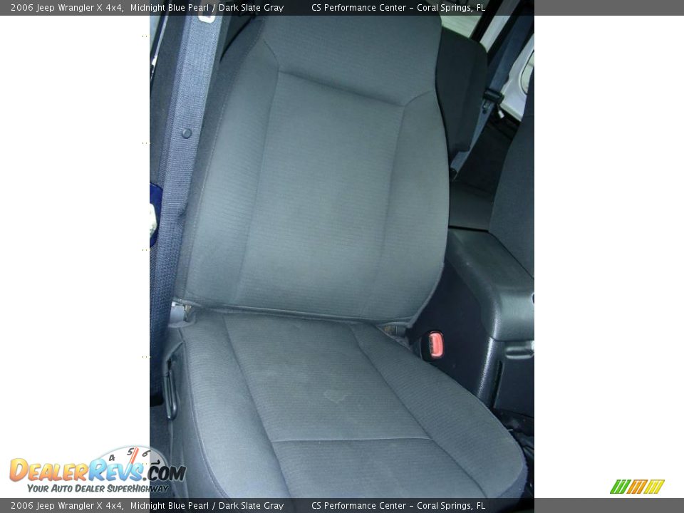 2006 Jeep Wrangler X 4x4 Midnight Blue Pearl / Dark Slate Gray Photo #14