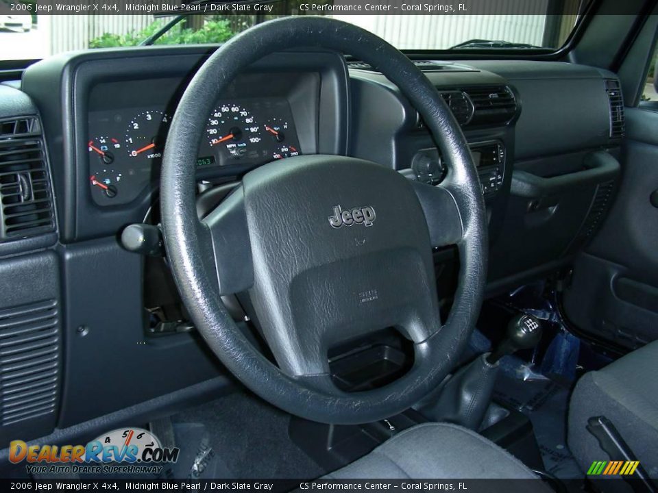 2006 Jeep Wrangler X 4x4 Midnight Blue Pearl / Dark Slate Gray Photo #16