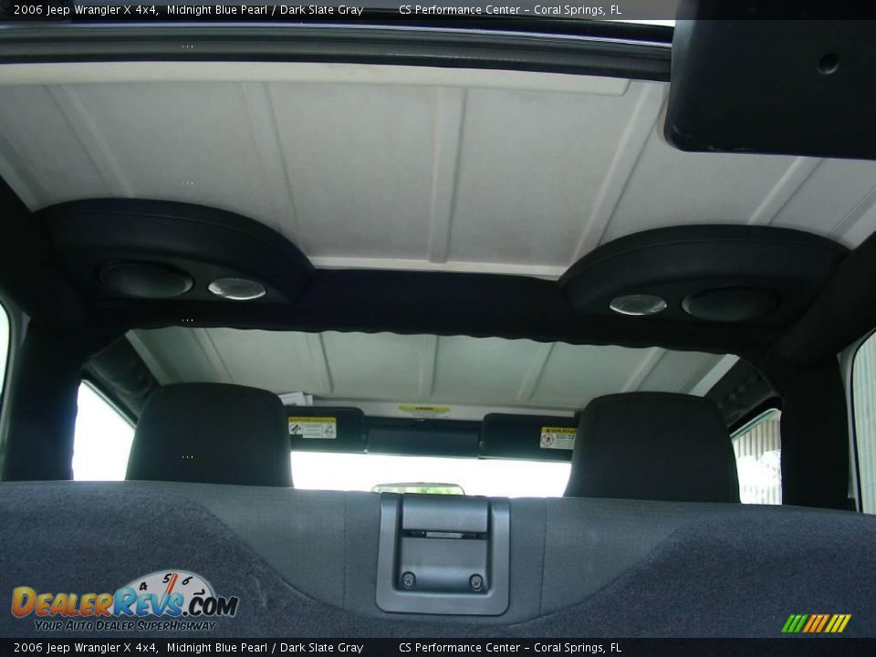 2006 Jeep Wrangler X 4x4 Midnight Blue Pearl / Dark Slate Gray Photo #21