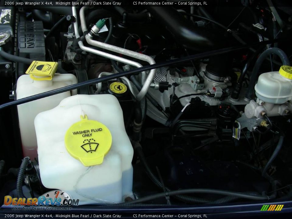 2006 Jeep Wrangler X 4x4 Midnight Blue Pearl / Dark Slate Gray Photo #22