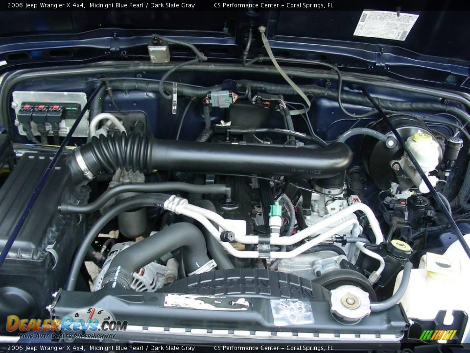 2006 Jeep Wrangler X 4x4 Midnight Blue Pearl / Dark Slate Gray Photo #24