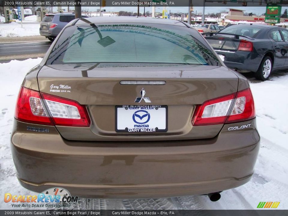 2009 Mitsubishi Galant ES Canyon Beige Pearl / Beige Photo #4