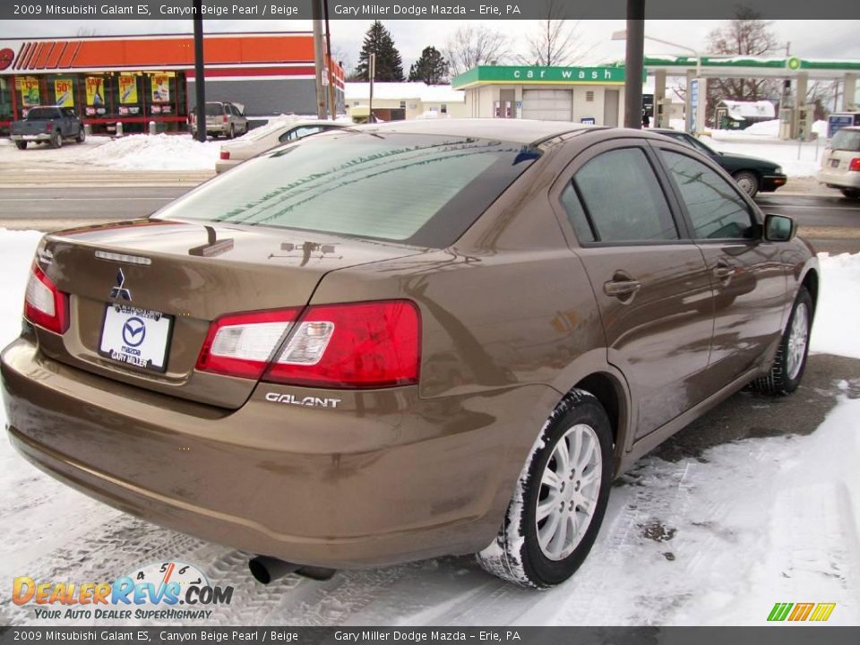2009 Mitsubishi Galant ES Canyon Beige Pearl / Beige Photo #6