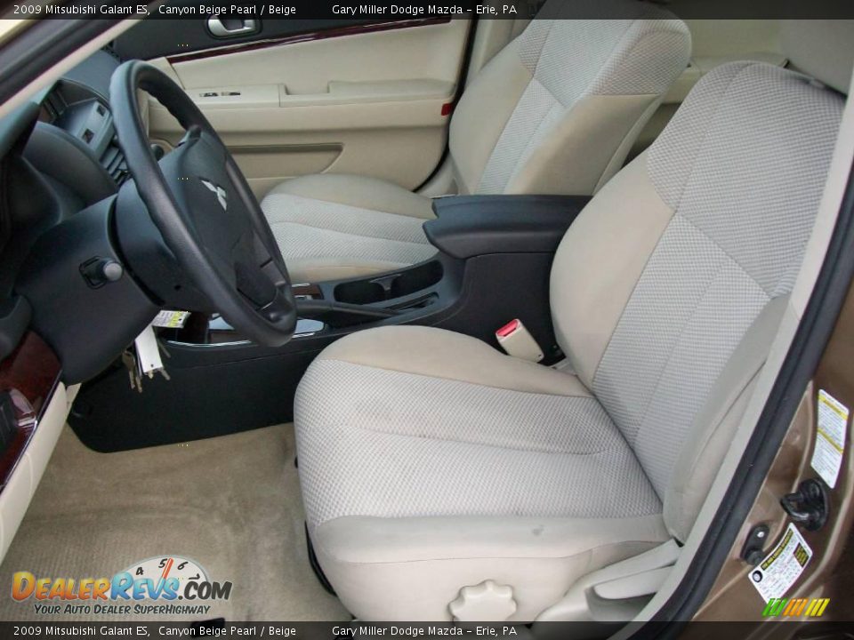 2009 Mitsubishi Galant ES Canyon Beige Pearl / Beige Photo #12