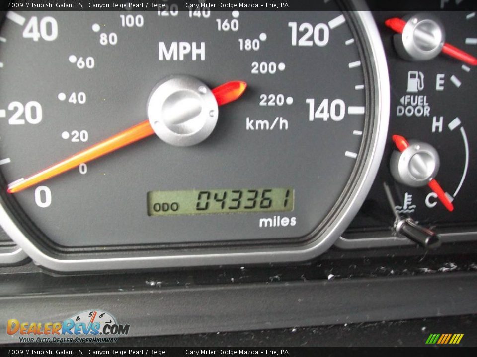2009 Mitsubishi Galant ES Canyon Beige Pearl / Beige Photo #15