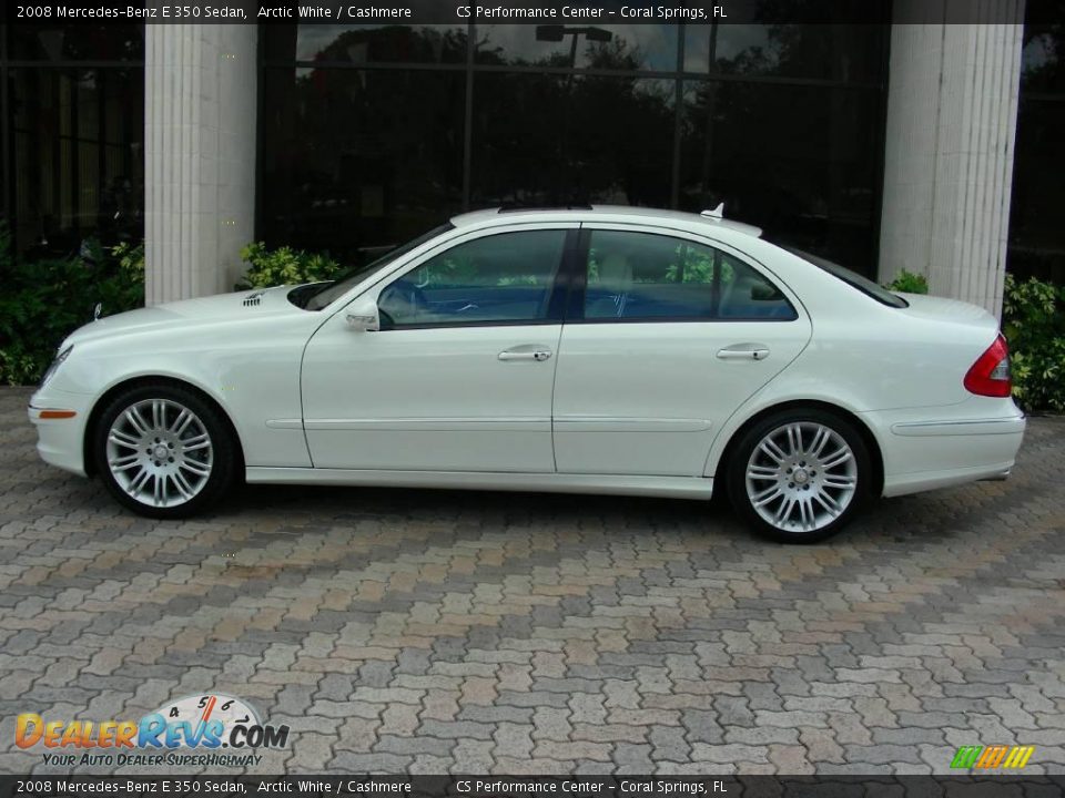 2008 Mercedes-Benz E 350 Sedan Arctic White / Cashmere Photo #2