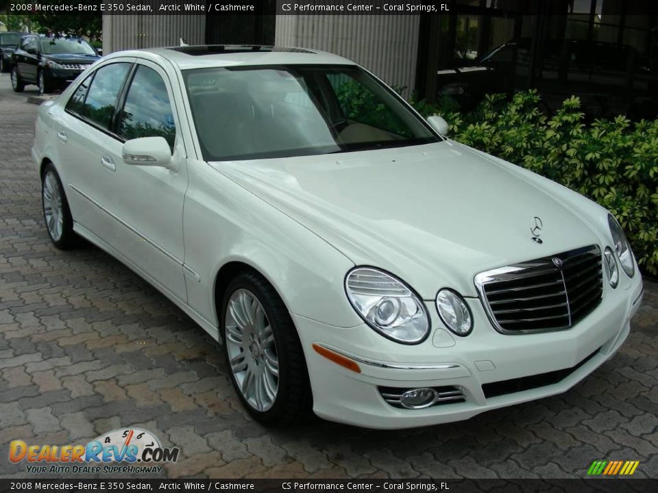2008 Mercedes-Benz E 350 Sedan Arctic White / Cashmere Photo #3