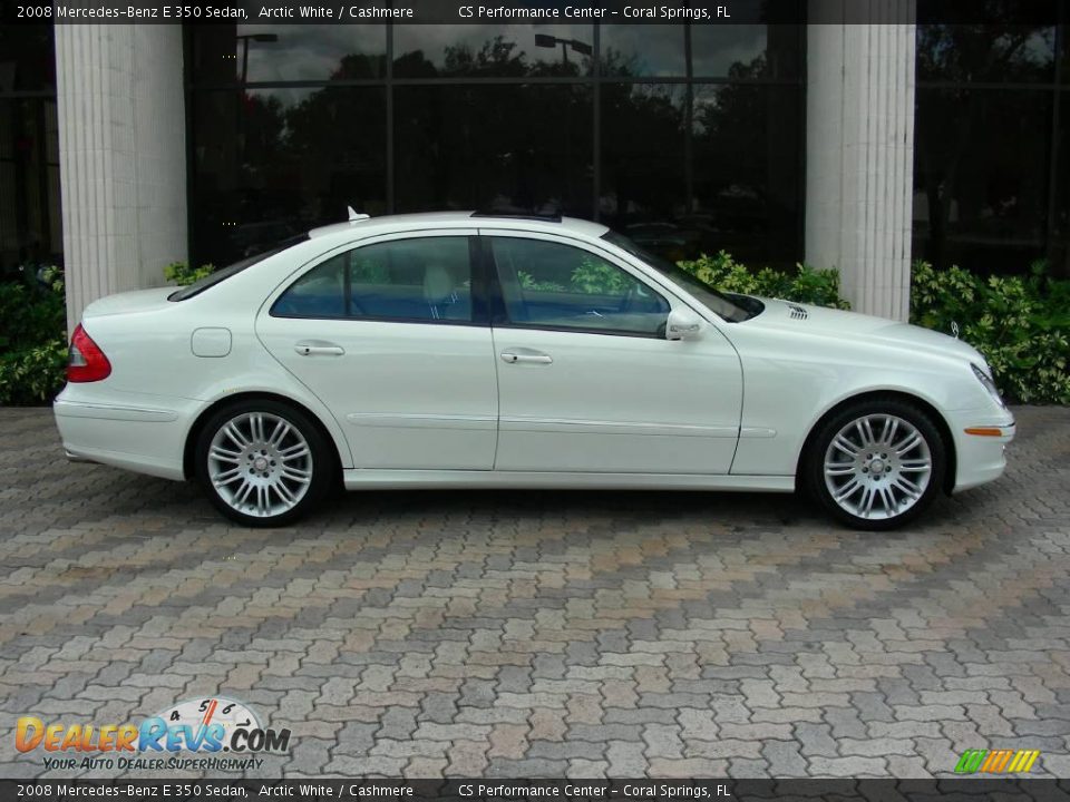2008 Mercedes-Benz E 350 Sedan Arctic White / Cashmere Photo #4
