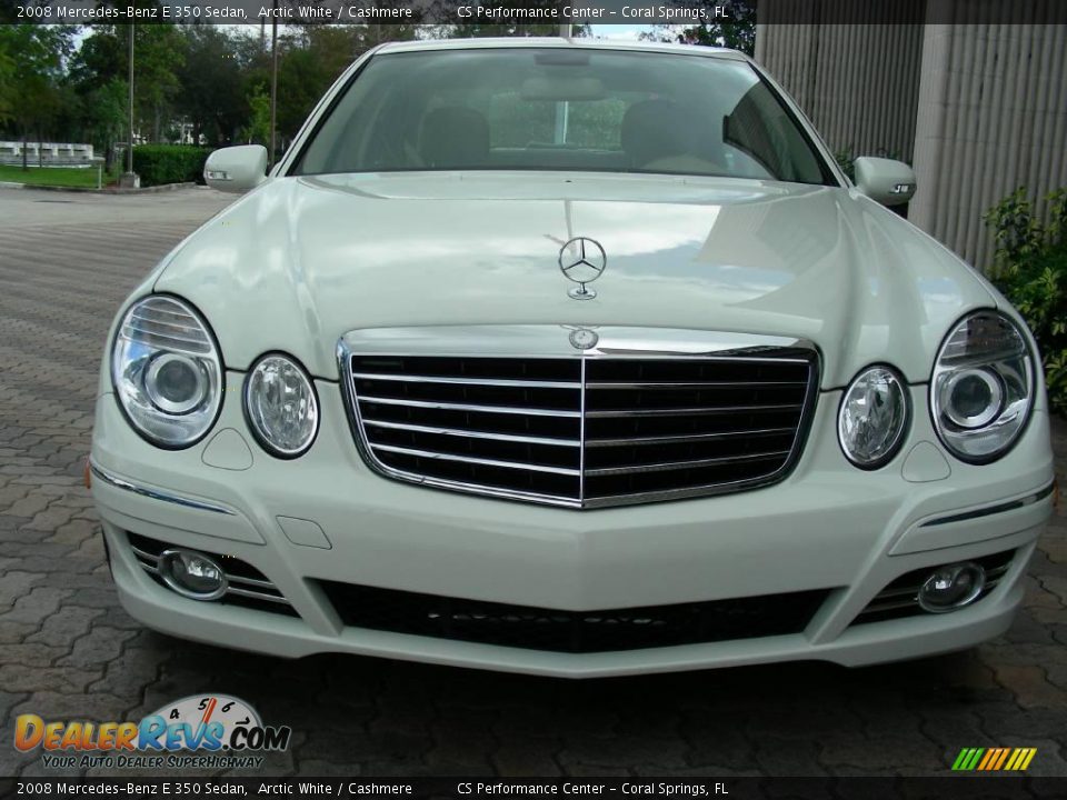 2008 Mercedes-Benz E 350 Sedan Arctic White / Cashmere Photo #5