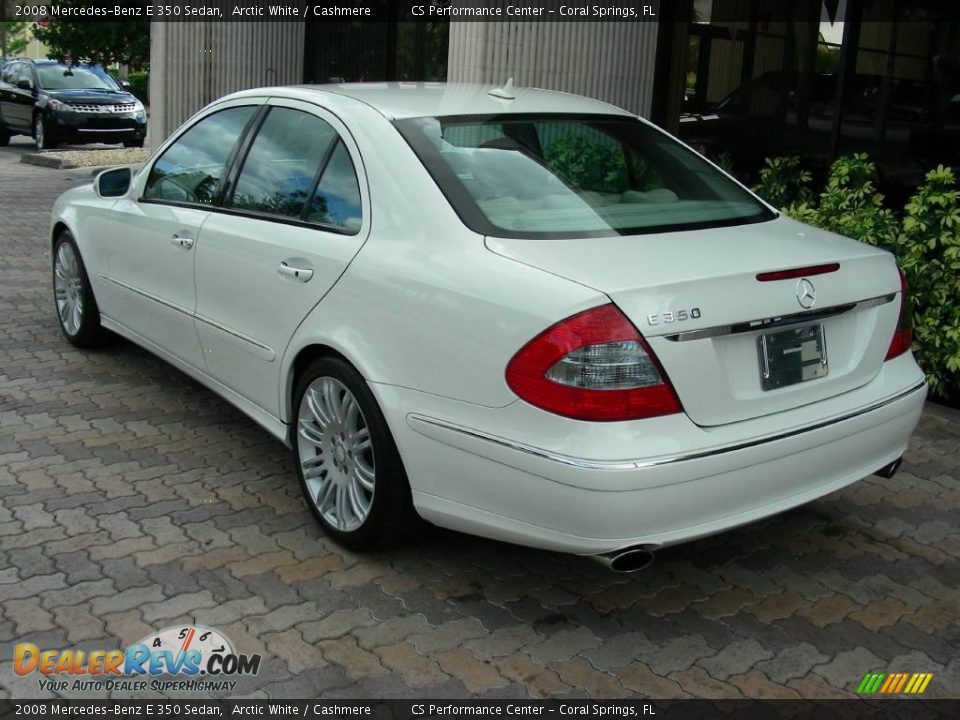 2008 Mercedes-Benz E 350 Sedan Arctic White / Cashmere Photo #6