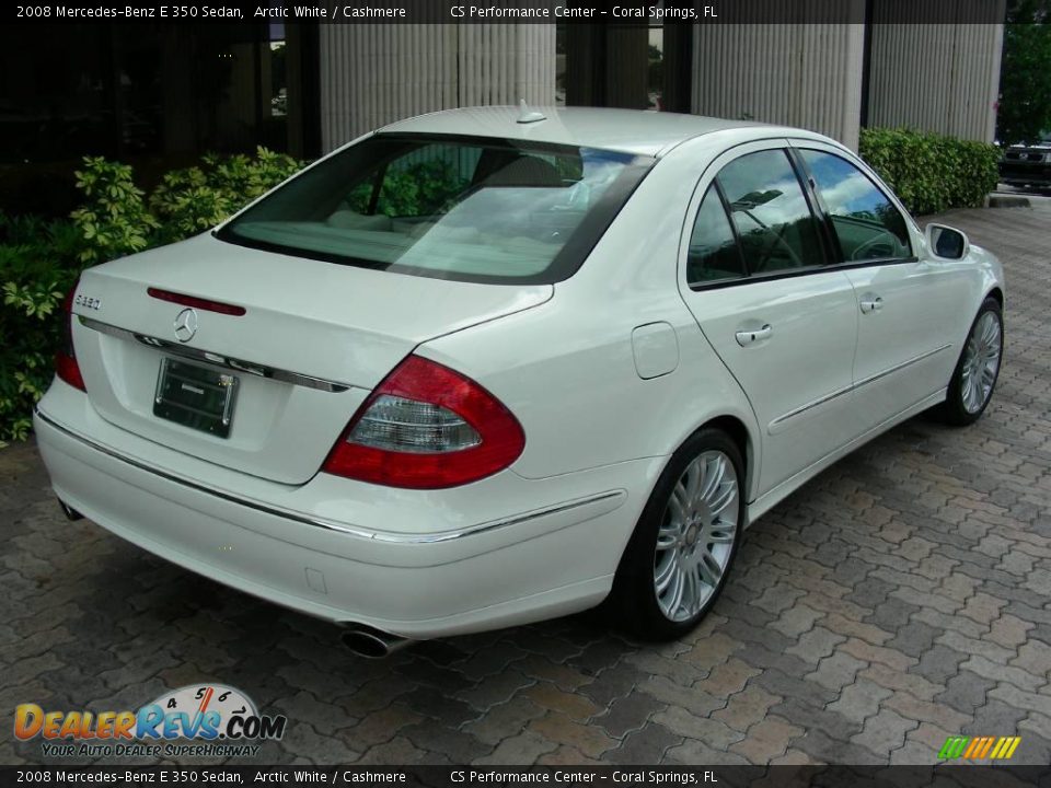 2008 Mercedes-Benz E 350 Sedan Arctic White / Cashmere Photo #7