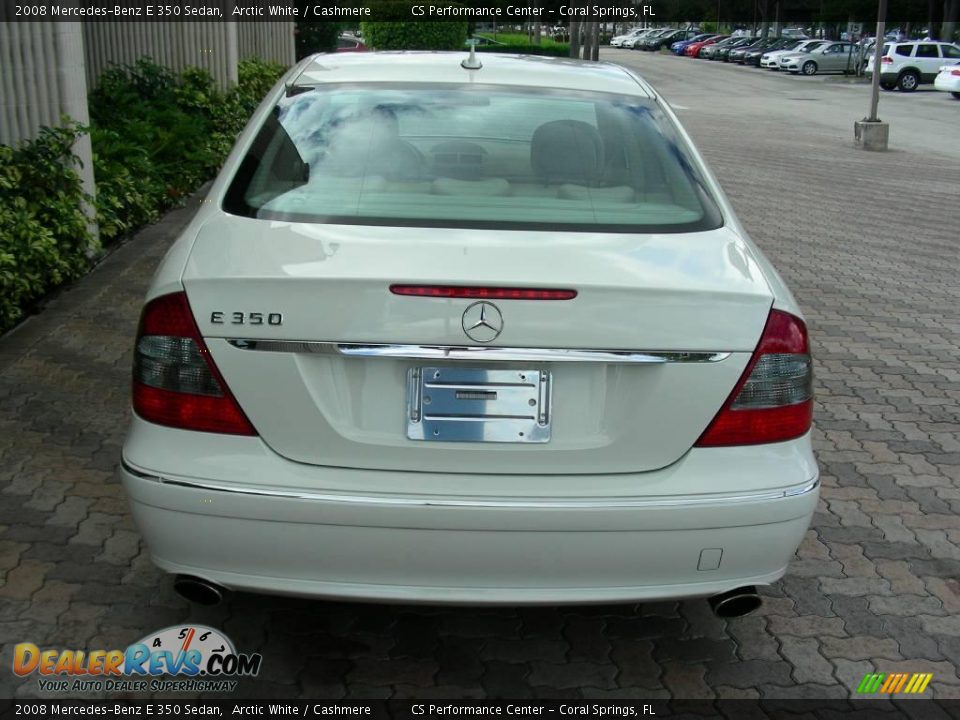 2008 Mercedes-Benz E 350 Sedan Arctic White / Cashmere Photo #8