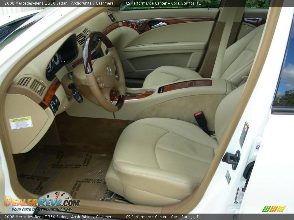 2008 Mercedes-Benz E 350 Sedan Arctic White / Cashmere Photo #13