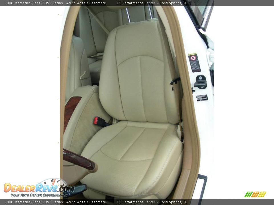 2008 Mercedes-Benz E 350 Sedan Arctic White / Cashmere Photo #14