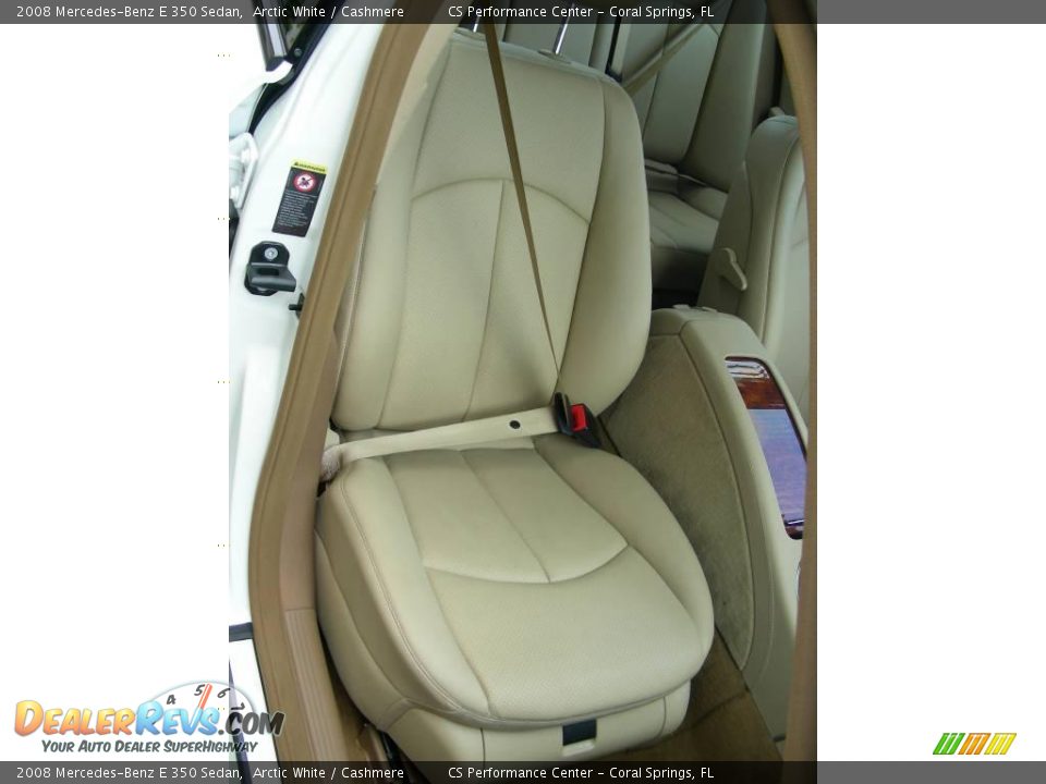 2008 Mercedes-Benz E 350 Sedan Arctic White / Cashmere Photo #16