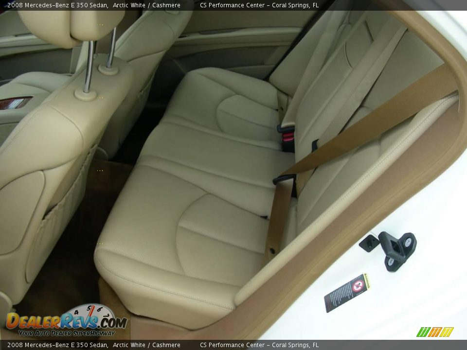 2008 Mercedes-Benz E 350 Sedan Arctic White / Cashmere Photo #17