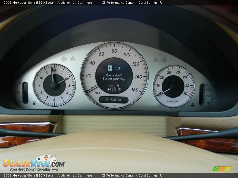 2008 Mercedes-Benz E 350 Sedan Arctic White / Cashmere Photo #25