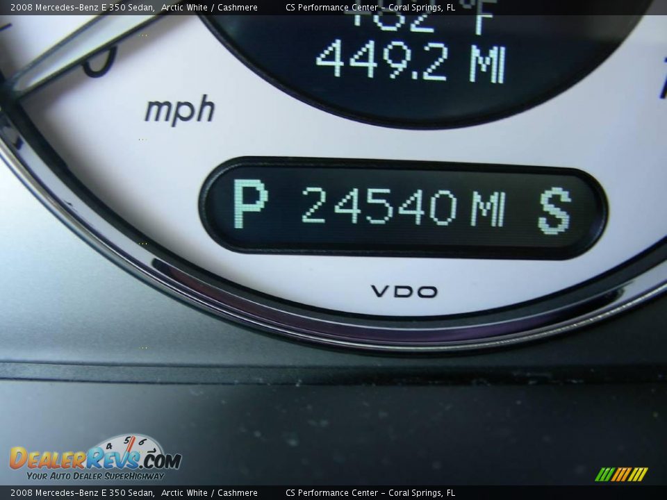 2008 Mercedes-Benz E 350 Sedan Arctic White / Cashmere Photo #26