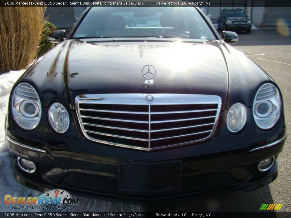 2008 Mercedes-Benz E 350 Sedan Sienna Black Metallic / Sahara Beige/Black Photo #2