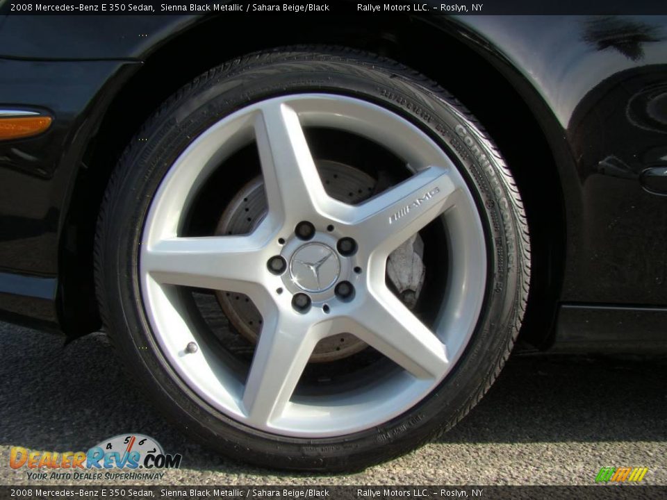 2008 Mercedes-Benz E 350 Sedan Sienna Black Metallic / Sahara Beige/Black Photo #6