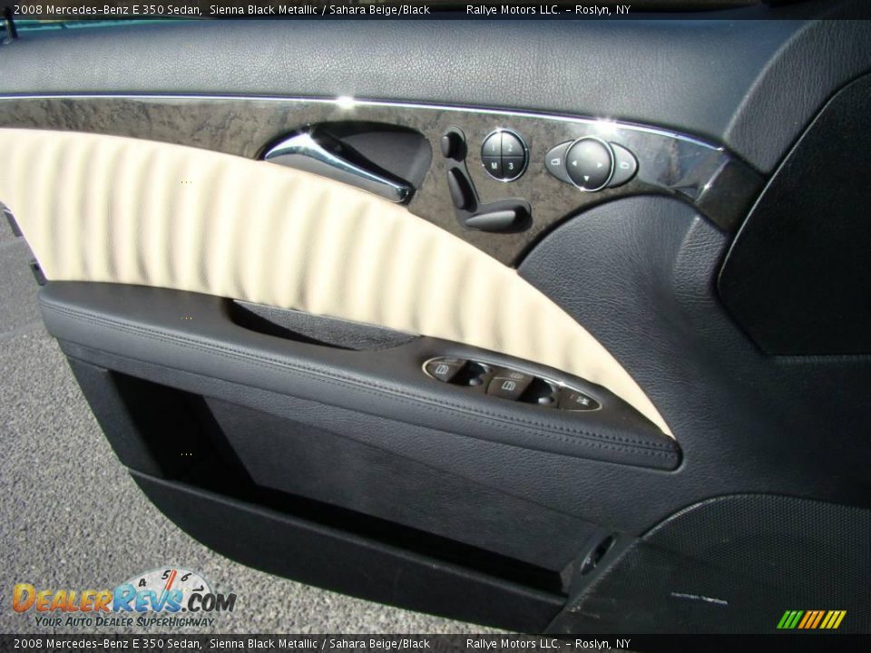 2008 Mercedes-Benz E 350 Sedan Sienna Black Metallic / Sahara Beige/Black Photo #7