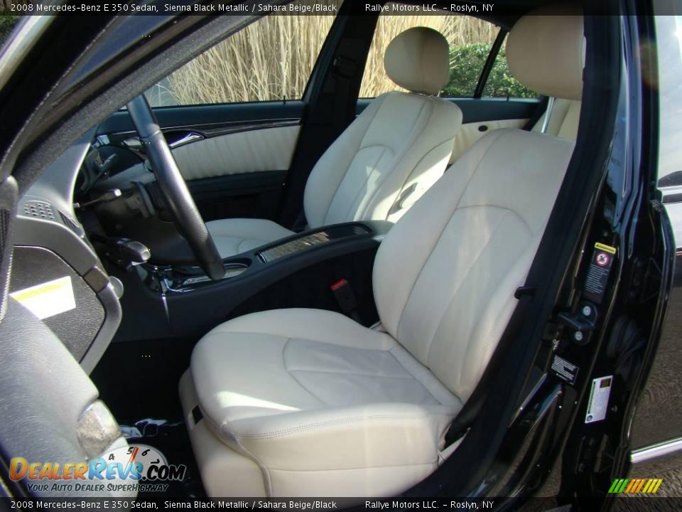 2008 Mercedes-Benz E 350 Sedan Sienna Black Metallic / Sahara Beige/Black Photo #8