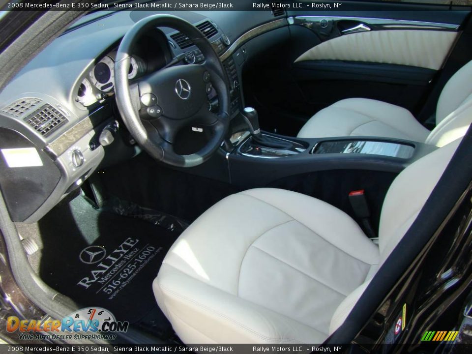 2008 Mercedes-Benz E 350 Sedan Sienna Black Metallic / Sahara Beige/Black Photo #10