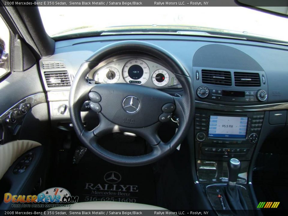 2008 Mercedes-Benz E 350 Sedan Sienna Black Metallic / Sahara Beige/Black Photo #11