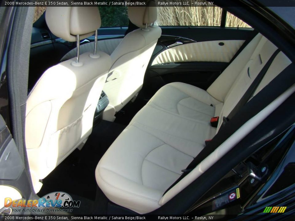 2008 Mercedes-Benz E 350 Sedan Sienna Black Metallic / Sahara Beige/Black Photo #12