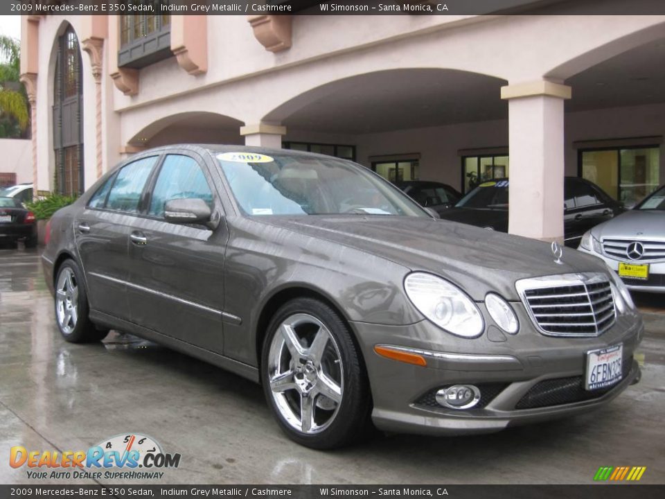 2009 Mercedes-Benz E 350 Sedan Indium Grey Metallic / Cashmere Photo #1