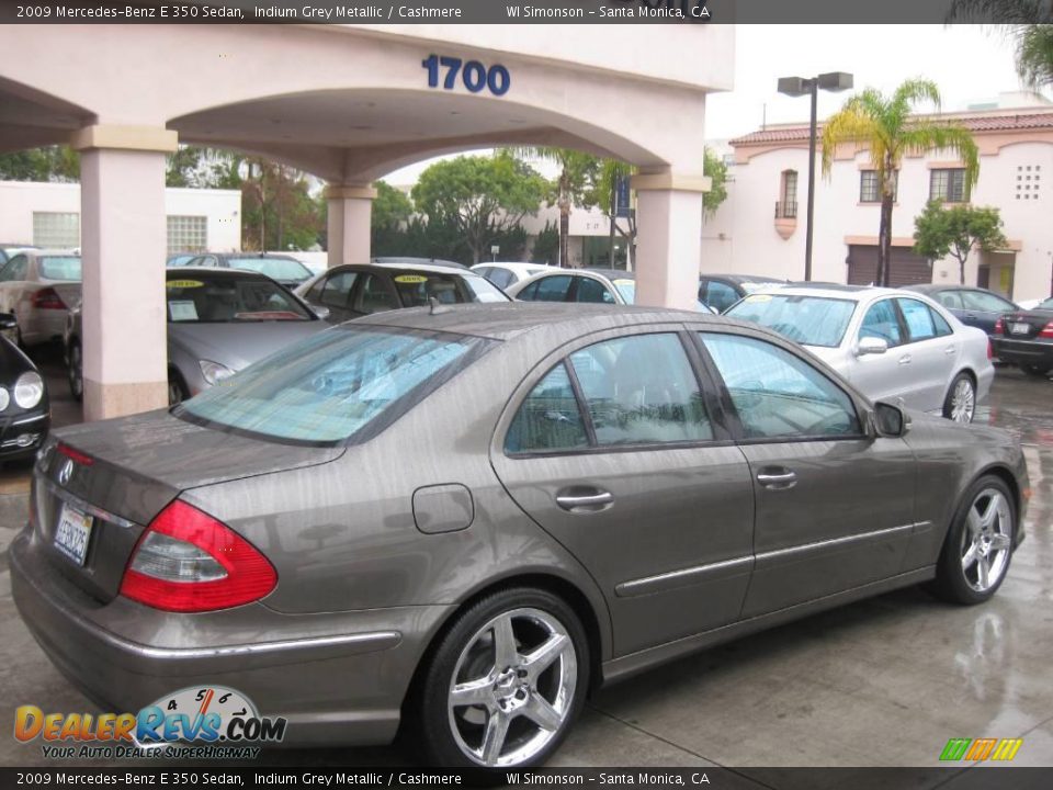 2009 Mercedes-Benz E 350 Sedan Indium Grey Metallic / Cashmere Photo #2